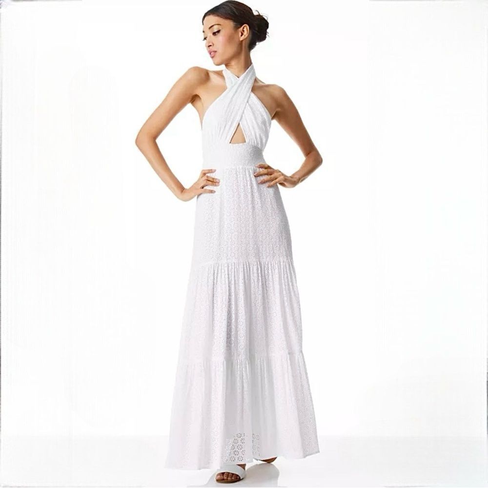 Alice + Olivia White Maxi Dress with tags